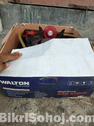 রেগুলেটর পাইপসহ নতুন গ্যাসের চুলা
